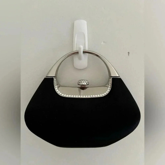 Vintage La Diva Hard Shell Mini Bag with Jeweled Trim - Picture 2 of 9